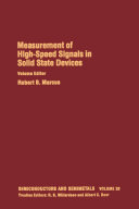Measurement of high speed signals in solid state devices.