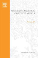 Algebraic linguistics [E-Book] : analytical models /