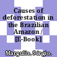 Causes of deforestation in the Brazilian Amazon / [E-Book]