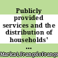 Publicly provided services and the distribution of households' economic resources [E-Book] /