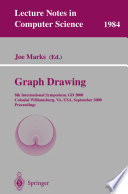 Graph Drawing [E-Book] : 8th International Symposium, GD 2000 Colonial Williamsburg, VA, USA, September 20–23, 2000 Proceedings /
