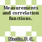 Measurements and correlation functions.