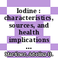 Iodine : characteristics, sources, and health implications [E-Book] /