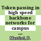 Token passing in high speed backbone networks for campus wide environments.