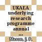 UKAEA underlying research programme annual report 1986/87 : 01.04.1986 - 31.03.1987.