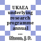 UKAEA underlying research programme annual report 1987 - 1988 : 04.1987 - 02.1988.