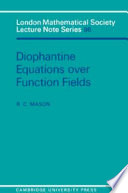 Diophantine equations over function fields.
