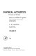Physical acoustics vol 0015 : Principles and methods.