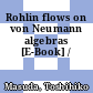 Rohlin flows on von Neumann algebras [E-Book] /