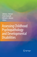 aAssessing childhood psychopathology and developmental disabilities [E-Book] /