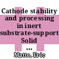Cathode stability and processing in inert substrate-supported Solid Oxide Fuel Cells /