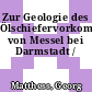 Zur Geologie des Ölschiefervorkommens von Messel bei Darmstadt /