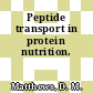 Peptide transport in protein nutrition.