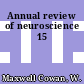 Annual review of neuroscience 15