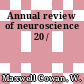 Annual review of neuroscience 20 /