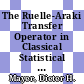 The Ruelle-Araki Transfer Operator in Classical Statistical Mechanics [E-Book] /