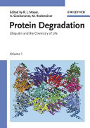 Protein degradation. 1. Ubiquitin and the chemistry of life /