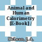 Animal and Human Calorimetry [E-Book] /