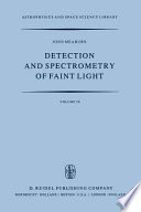 Detection and spectrometry of faint light /