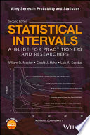 Statistical intervals : a guide for practitioners and researchers [E-Book] /