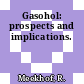 Gasohol: prospects and implications.