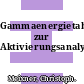 Gammaenergietabellen zur Aktivierungsanalyse.