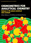 Chemometrics for analytical chemistry vol 0001: PC aided statistical data analysis.