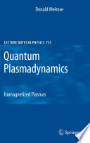 Quantum Plasmadynamics [E-Book] : Unmagnetized Plasmas /