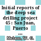 Initial reports of the deep sea drilling project 45 : San Juan, Puerto Rico, November 1975 - Januar 1976