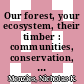 Our forest, your ecosystem, their timber : communities, conservation, and the state in community-based forest management [E-Book] /