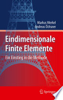 Eindimensionale Finite Elemente [E-Book] : Ein Einstieg in die Methode /