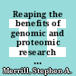 Reaping the benefits of genomic and proteomic research : intellectual property rights, innovation, and public health [E-Book] /