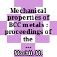 Mechanical properties of BCC metals : proceedings of the U.S.-Japan seminar /