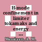 H-mode confinement in limiter tokamaks and energy confinement in Textor /