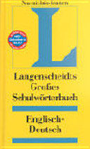 Langenscheidts grosses Schulwörterbuch : englisch - deutsch /
