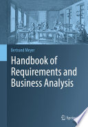 Handbook of Requirements and Business Analysis [E-Book] /