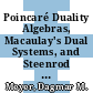 Poincaré Duality Algebras, Macaulay's Dual Systems, and Steenrod Operations [E-Book] /