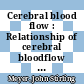 Cerebral blood flow : Relationship of cerebral bloodflow and metabolism to neurological symptoms /