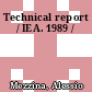 Technical report / IEA. 1989 /