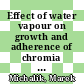 Effect of water vapour on growth and adherence of chromia scales on pure chromium /