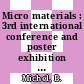 Micro materials : 3rd international conference and poster exhibition : proceedings : MicroMat 2000, April 17 - 19, 2000, Berlin, Germany /