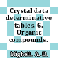 Crystal data determinative tables. 6. Organic compounds.