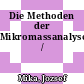 Die Methoden der Mikromassanalyse /