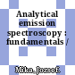 Analytical emission spectroscopy : fundamentals /