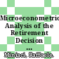 Microeconometric Analysis of the Retirement Decision [E-Book]: Italy /
