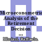 Microeconometric Analysis of the Retirement Decision [E-Book]: United Kingdom /