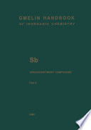 Sb Organoantimony Compounds Part 5 [E-Book] : Compounds of Pentavalent Antimony with Three, Two, and One Sb-C Bonds /