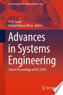 Advances in Systems Engineering [E-Book] : Select Proceedings of NSC 2019 /