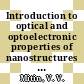 Introduction to optical and optoelectronic properties of nanostructures [E-Book] /