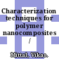 Characterization techniques for polymer nanocomposites / [E-Book]